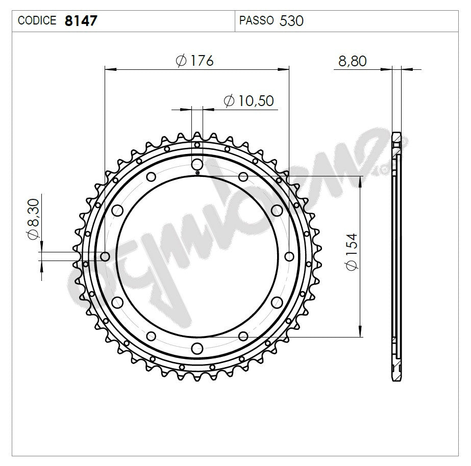 CORONA Z45 PASSO 530 CBR 1000 R 08>17