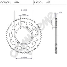 Carica l&#39;immagine nel visualizzatore di Gallery, CORONA Z52 PASSO 428 RR 50 ENDURO 98-06