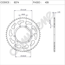 CORONA Z52 PASSO 428 RR 50 ENDURO 98-06