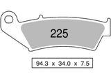 442P22504 - COPPIA PASTIGLIE FRENO NISSIN NS