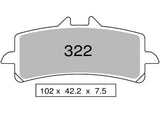 442P32203 - COPPIA PASTIGLIE FRENO  NISSIN ST