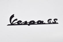 Carica l&#39;immagine nel visualizzatore di Gallery, TARGHETTA VESPA GS NERA L.166MM