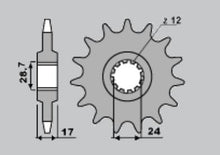 Carica l&#39;immagine nel visualizzatore di Gallery, PIGNONI CBR +HORNET Z14 18NC C.525