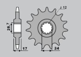 PIGNONI CBR +HORNET Z14 18NC C.525