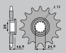 Carica l&#39;immagine nel visualizzatore di Gallery, PIGNONI ZX6R Z15 18NC KAW C.525