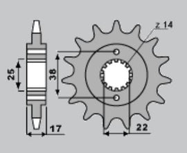 PIGNONI 900 MONSTER Z15 DUCATI C520