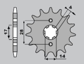 PIGNONE Z12 PASSO 420 RCR 50/SMT 50