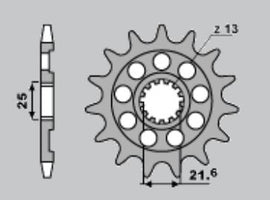 PIGNONI KAWASAKI KXF450 06 Z13+FORI