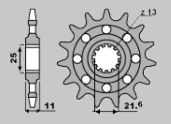 PIGNONI MODIF.CAT.520 Z15 18NC RACING