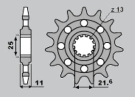 PIGNONI MODIF.CAT.520 Z15 18NC RACING