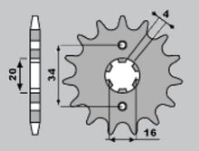 Carica l&#39;immagine nel visualizzatore di Gallery, PIGNONI YAMAHA Z17 18NC C.428