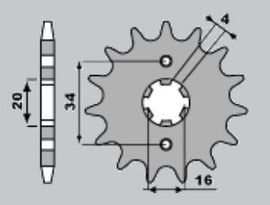 PIGNONI YAMAHA Z17 18NC C.428