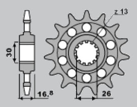 PIGNONI CBR 900 +600 17 RACING C.520
