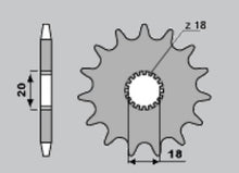 Carica l&#39;immagine nel visualizzatore di Gallery, PIGNONE Z14 PASSO 520 ROTAX 125