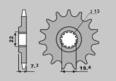 PIGNONE Z15 PASSO 520 DR-S/R 500 81-86