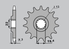 PIGNONE Z16 PASSO 520 DR 400 S 8083