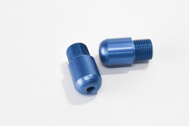 COPPIA TERMINALI MANOPOLE BLU D.22 F.18M