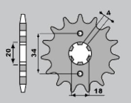 PIGNONE Z15 PASSO 630 Z 1000 7783