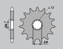 Carica l&#39;immagine nel visualizzatore di Gallery, PIGNONE Z15 PASSO 530 ZR ZEPHYR 1100 &#39;96
