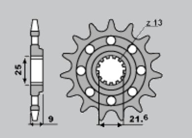 PIGNONI MODIF.CAT.520 Z14 SP +FORI