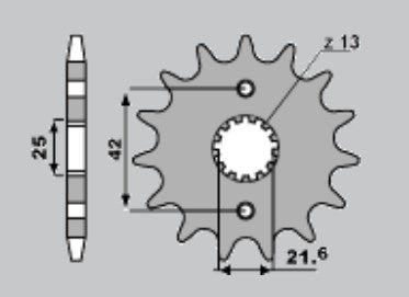 PIGNONI KAW ZX7R 2000 Z15 C.525