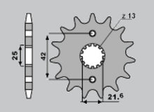 Carica l&#39;immagine nel visualizzatore di Gallery, PIGNONI KAW ZX7R 2000 Z15 C.525
