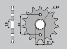 PIGNONI KAW ZX7R 2000 Z15 C.525