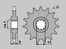 Carica l&#39;immagine nel visualizzatore di Gallery, PIGNONI APRILIA Z12 18NC C.415