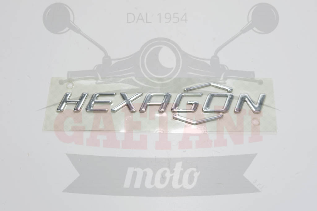 TARGHETTA LAT.HEXAGON