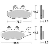 SERIE PASTIGLIE POSTERIORI BEVERLY 125-350 4T 4V ORIGINALI PIAGGIO