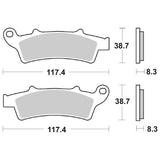 SERIE PASTIGLIE ANTERIORI BEVERLY 350 4T 4V ORIGINALI PIAGGIO