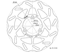 DISCO FRENO POST MINARELLI AM6 50