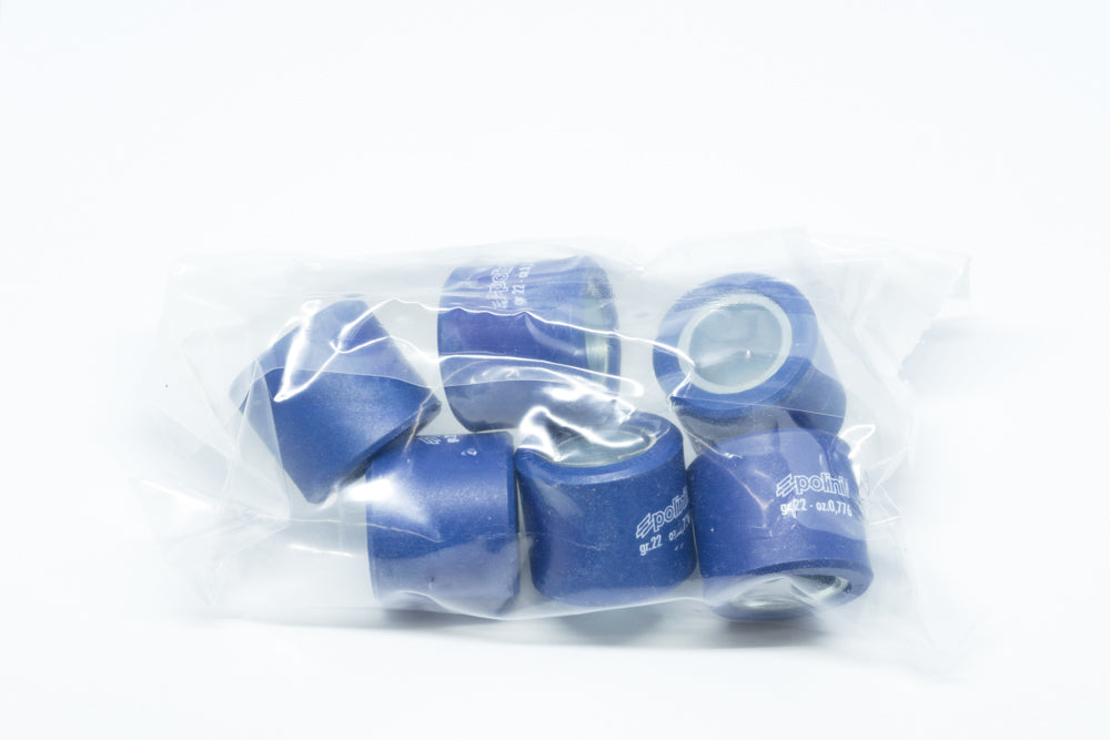 KIT 6 RULLI VARIATORE 25X21,8 22 GRAMMI