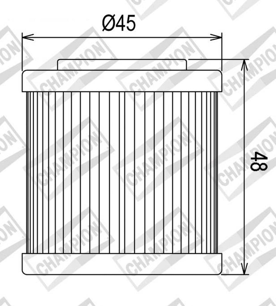 FILTRO OLIO CHAMPION COF054 HUSQVARNA TE