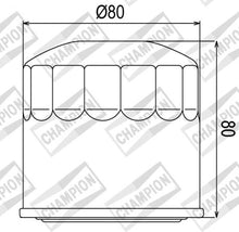 Carica l&#39;immagine nel visualizzatore di Gallery, FILTRO OLIO COF102 HONDA VF400