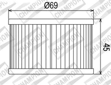 Carica l&#39;immagine nel visualizzatore di Gallery, FILTRO OLIO COF011 HONDA CBX