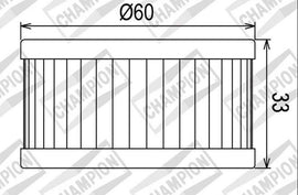FILTRO OLIO CHAMPION COF036 SUZUKI DR 2