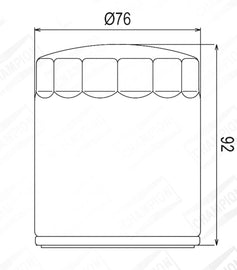 FILTRO OLIO COF071B H.DAVIDSON
