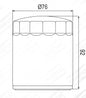 FILTRO OLIO COF071B H.DAVIDSON