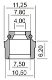 PARAOLIO VALVOLA PER PIAGGIO-GILERA-DERBI-APRILIA