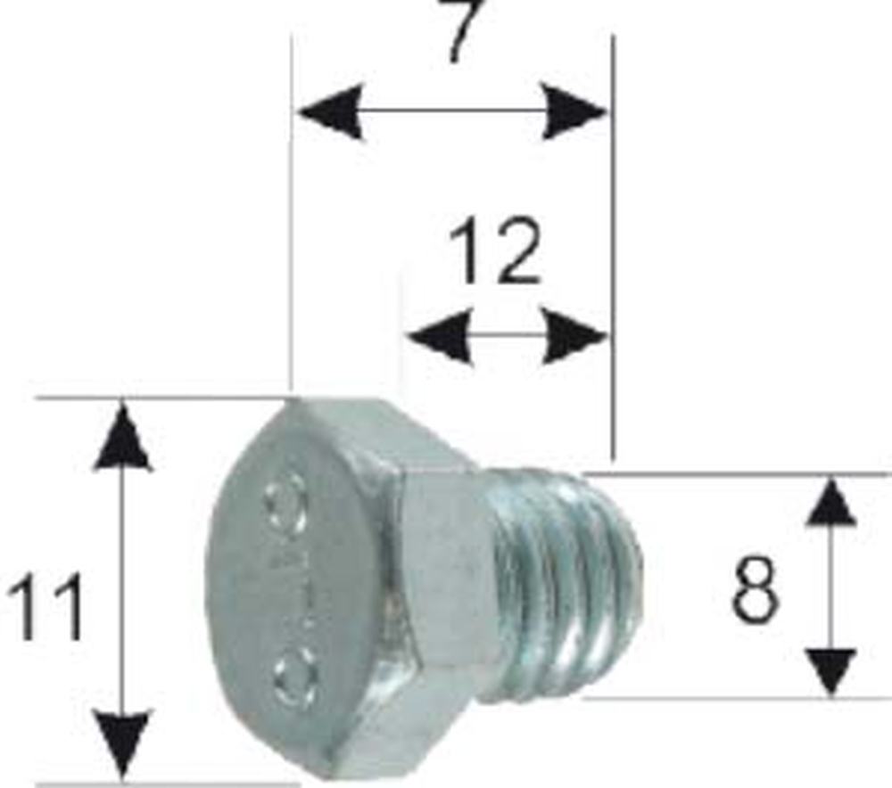 TAPPO SCARICO OLIO VESPA DIAM.7MM