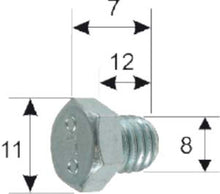 Carica l&#39;immagine nel visualizzatore di Gallery, TAPPO SCARICO OLIO VESPA DIAM.7MM
