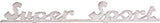 Targhetta posteriore Piaggio Vespa Super Sport 100042