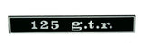 TARGHETTA POSTERIORE VESPA 125 G.T.R.