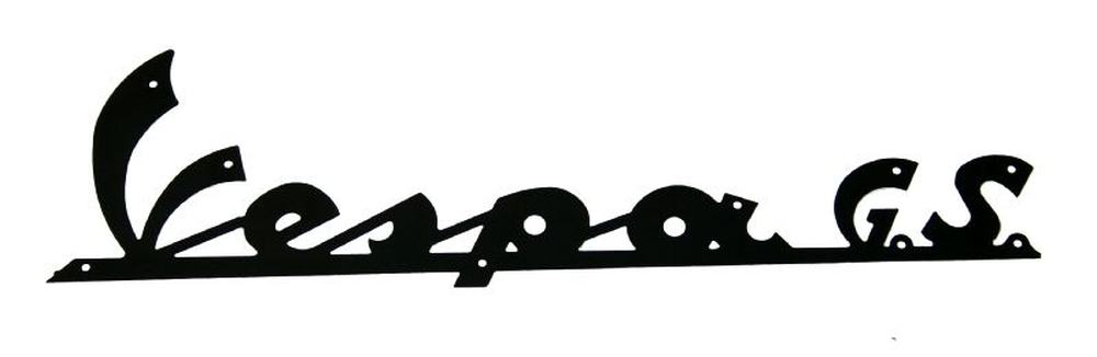 SCRITTA NERA VESPA G.S. LUNG.165MM