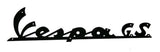 targhetta vespa gs nera 057182
