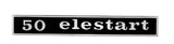 Targhetta posteriore Piaggio Vespa 50 Elestart 152512