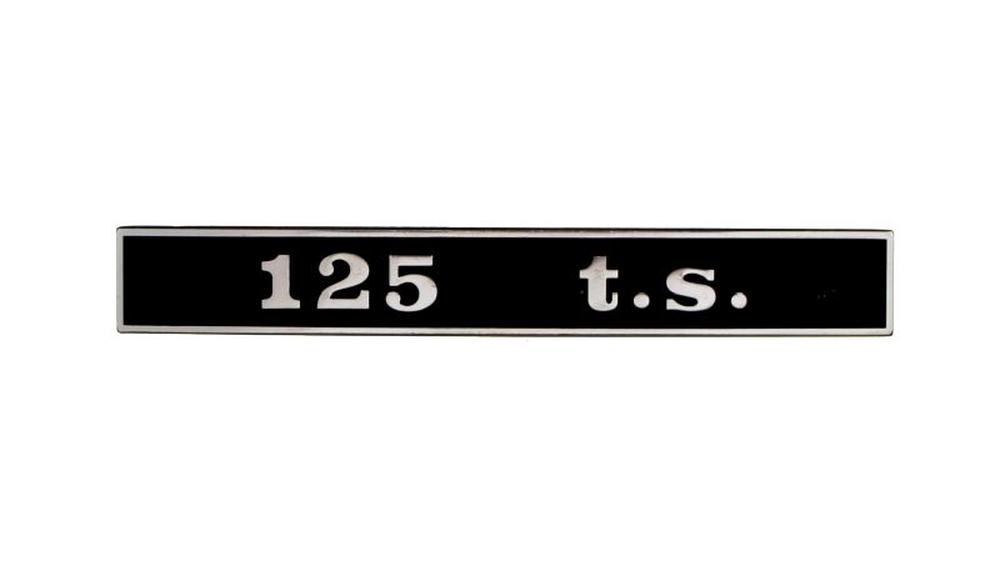 TARGHETTA POSTERIORE V.125 T.S