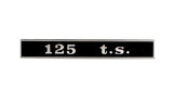 Targhetta posteriore Piaggio Vespa 125 t.s. 156202