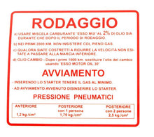 Carica l&#39;immagine nel visualizzatore di Gallery, TARGHETTA RODAGGIO ROSSA VESPA RALLY